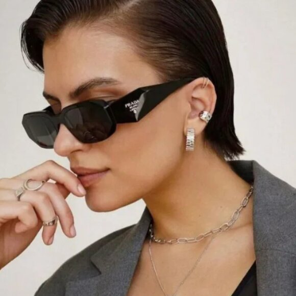 NEW PRADA PR 17WS 1AB-5S0 SUNGLASSES PRADA PR17WS BLACK PRADA PR17WS 1AB5S0 - Picture 6 of 15